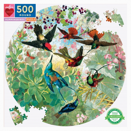 Puzzle 500 pièces eeboo - Hummingbird