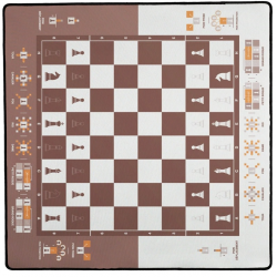 Tapis de jeu 40x40 Echecs pédagogiques