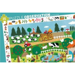 Puzzle Observation 35 pièces - La Ferme