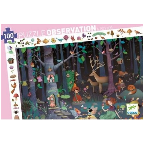 Puzzle Observation 100 pièces - La Forêt Enchantée