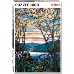 Puzzle 1000 pièces Piatnik - TIFFANY - Magnolias & Iris