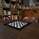 Tapis de jeu 40x40 Échecs Marbre Noir