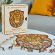 Puzzle bois - Le Lion  Majestueux - Boite en bois