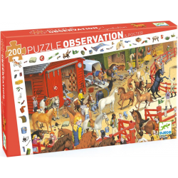Puzzle Observation 200 pièces - Equitation