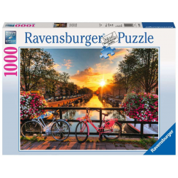 Puzzle 1000 pièces - Ravensburger - Vélos à Amsterdam