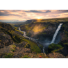 Puzzle 1000 pièces - Ravensburger - La cascade Háifoss, Islande