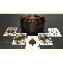 Jeu de 54 cartes Bicycle Stronghold Crimson