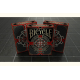 Jeu de 54 cartes Bicycle Stronghold Crimson