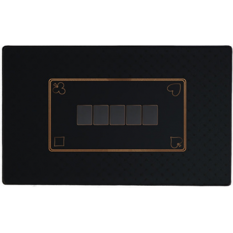 Tapis de poker Noir 60x100