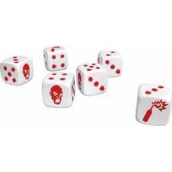 Zombicide - Set de dés spéciaux noirs et blancs