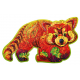 Puzzle bois - Le Panda Roux - Boite en bois