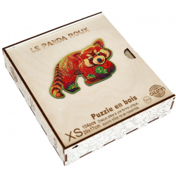 Puzzle bois - Le Panda Roux - Boite en bois