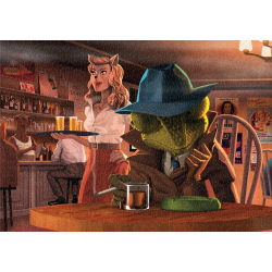 ART&MEEPLE – Puzzle 1000 pièces 68x48cm Mafiozoo