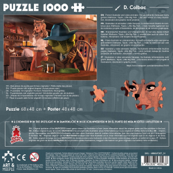 ART&MEEPLE – Puzzle 1000 pièces 68x48cm Mafiozoo