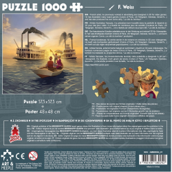 ART&MEEPLE – Puzzle 1000 pièces 68x48cm Mississippi Queen