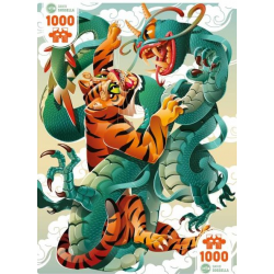 Puzzle Iello - 1000 pièces -The Tiger & The Dragon