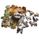 Puzzle bois Wood Craft 500 pièces - Wild Cats in the Jungle