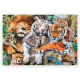 Puzzle bois Wood Craft 500 pièces - Wild Cats in the Jungle