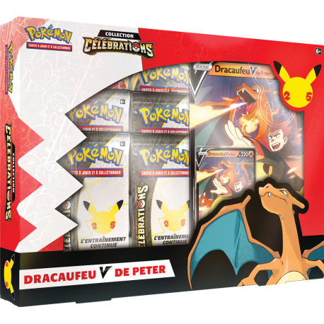 Pokémon Celebrations 25 ans : Coffret Dracaufeu-V / Nymphali-V