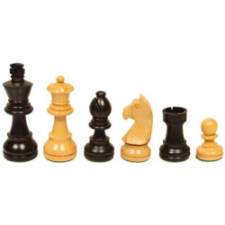 Jeu de pièces d'échecs buis / bois de rose n°3
