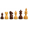 Jeu de pièces TAJ d'échecs buis / bois de rose n°3