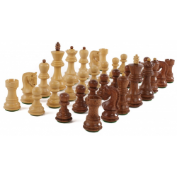 Jeu de pièces d'échecs buis / ébonisé n°3