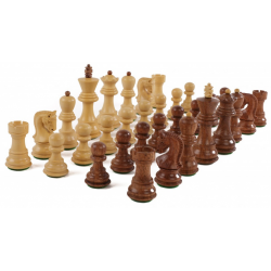 Pièces d'échecs Taille 3 lestées avec coffret bois