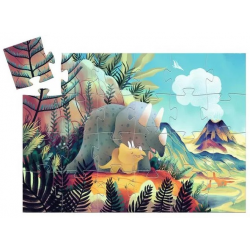 Puzzle Silhouettes 24 pièces – Téo le Dino