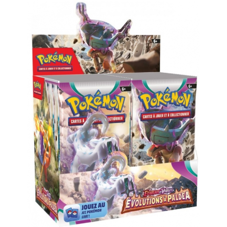 Pokémon - Display de 36 Boosters Ecarlate & Violet Évolutions à Paldea EV02