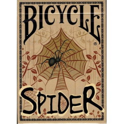 Jeu de 54 cartes Bicycle Spider (Marron)