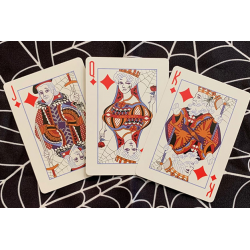 Jeu de 54 cartes Bicycle Spider (Marron)