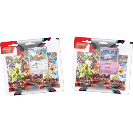 Pokémon - Tripack Ecarlate & Violet Flammes Obsidiennes EV03