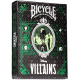 Jeu de 54 cartes Bicycle Disney Villains Vert