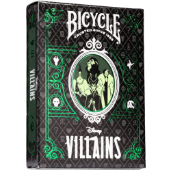 Jeu de 54 cartes Bicycle Disney Villains Vert
