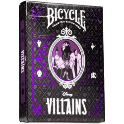 Jeu de 54 cartes Bicycle Disney Villains Violet