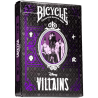 Jeu de 54 cartes Bicycle Disney Villains Violet