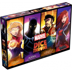 Dice Throne Marvel - Black Panther, Captain Marvel, Black Widow, Dr Strange