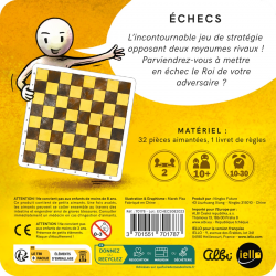 Jeu magnétique Voyage Iello - Echecs