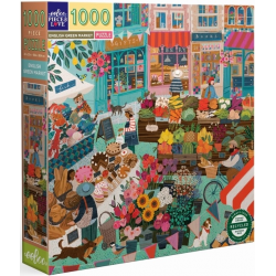 Puzzle 1000 pièces eeboo - English Green Market