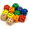 Dés à 6 faces en bois