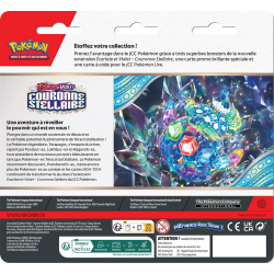 Pokemon - Tripack Ecarlate & Violet EV07 Couronne Stellaire