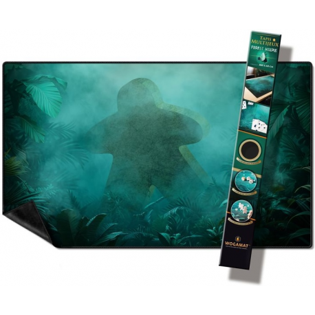 Tapis de jeu 60x100 Multijeux Forest Meeple
