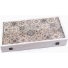 Backgammon 38 cm - Mosaïque bois Stratifié