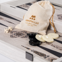 Backgammon 38 cm - Mosaïque bois Stratifié