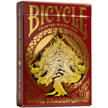 Jeu de 54 cartes Bicycles Ultimates - Dragon Gold