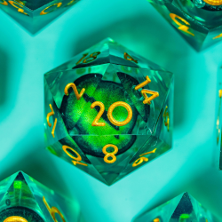 Set de 7 dés Premium - Dragon d'Émeraude