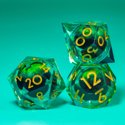 Set de 7 dés Premium - Dragon d'Émeraude