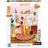Puzzle Nathan 1500 pièces - Atelier d'artiste - Laura Lhuillier