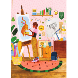 Puzzle Nathan 1500 pièces - Atelier d'artiste - Laura Lhuillier