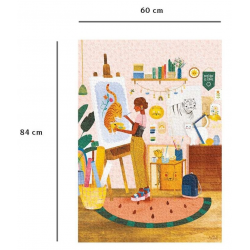 Puzzle Nathan 1500 pièces - Atelier d'artiste - Laura Lhuillier